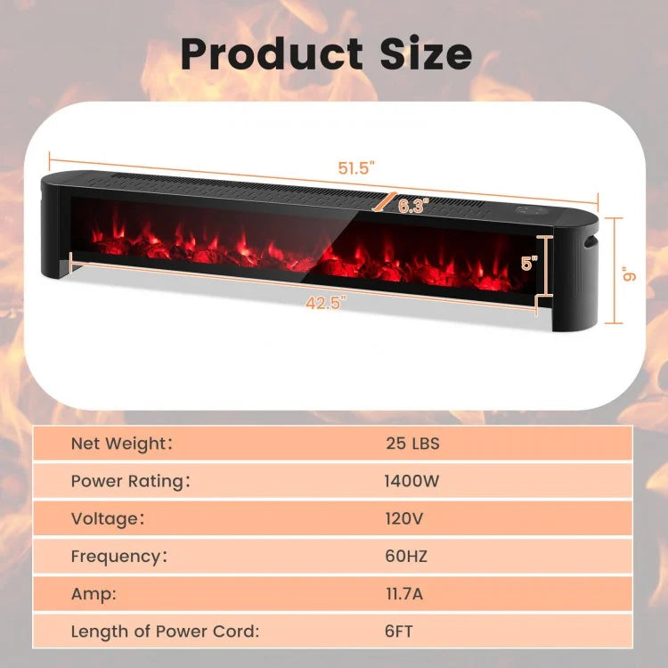 Black Spectrum Flame Heater