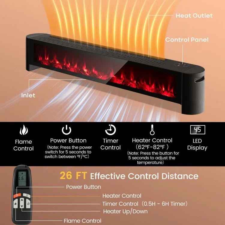 Black Spectrum Flame Heater
