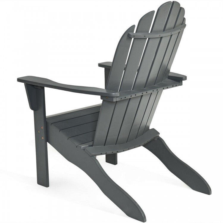 Gray Harmony Acacia Lounge Chair