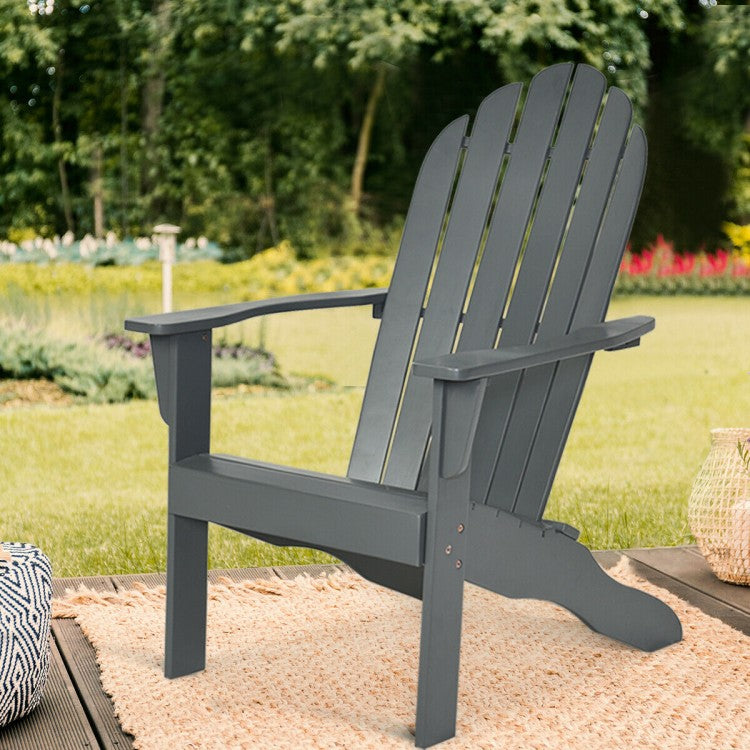 Gray Harmony Acacia Lounge Chair