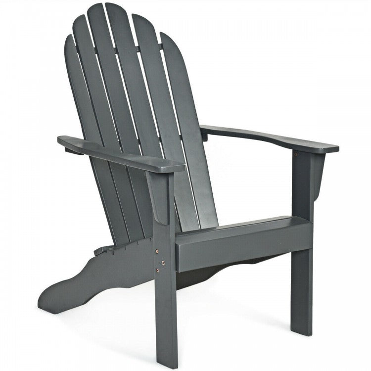 Gray Harmony Acacia Lounge Chair