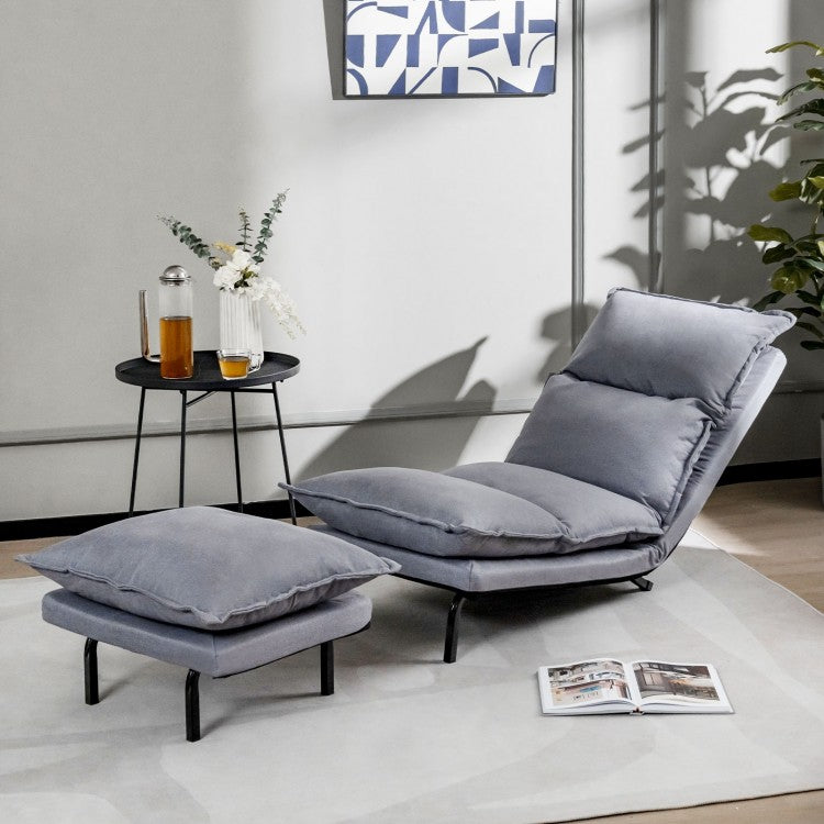 Gray Elegance Armless Lounge