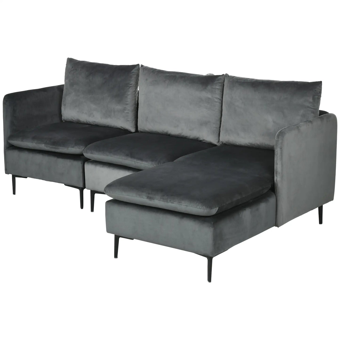 Lounge Convertible Sectional - Grey