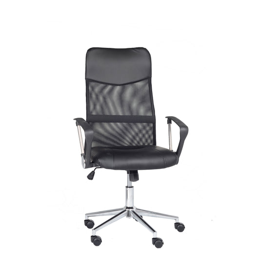 Adjustable Black PU Leather Office Chair