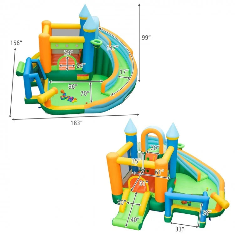 Splash Zone Double Bounce Castle