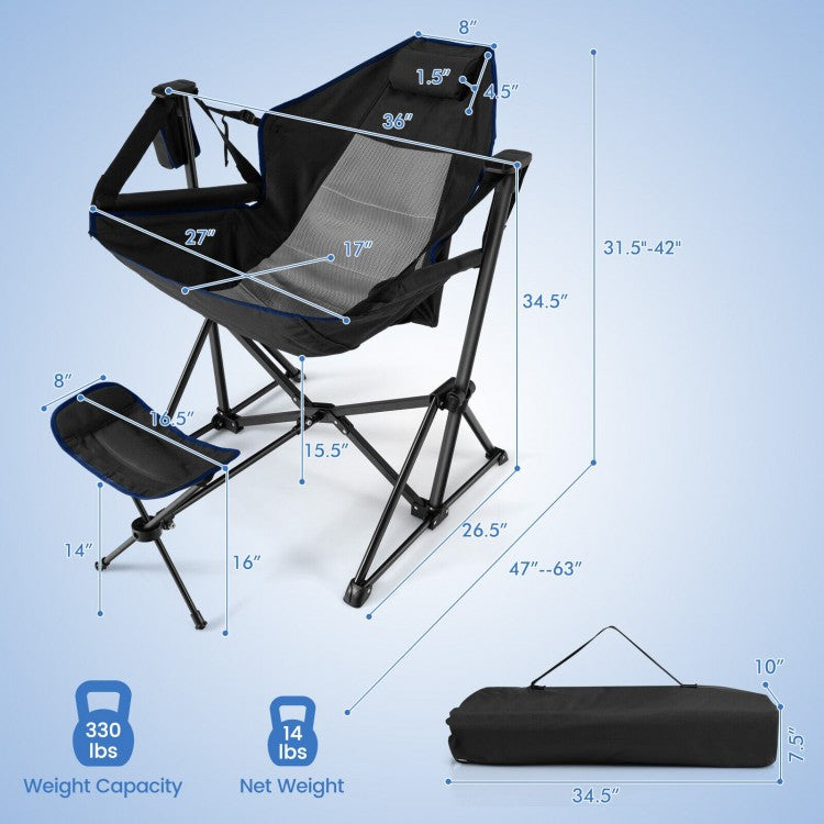 Black Comfort Hammock Chair