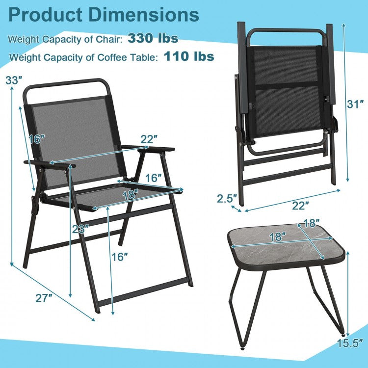 3-pc Outdoor Comfort Set