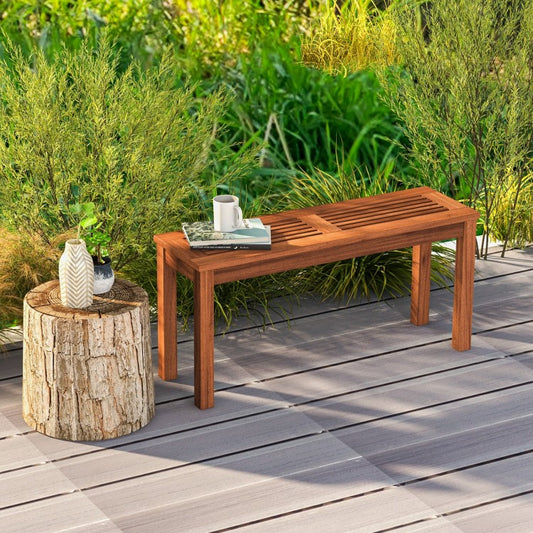 Sunset Haven Slat Bench