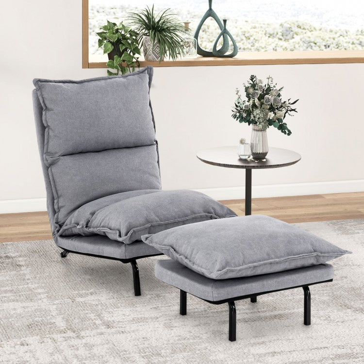 Gray Elegance Armless Lounge