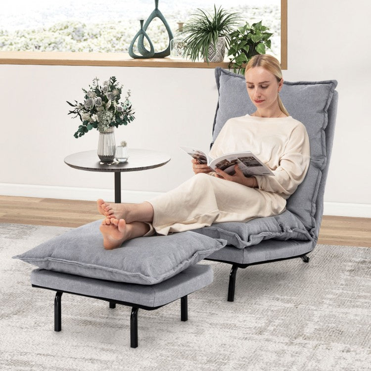 Gray Elegance Armless Lounge