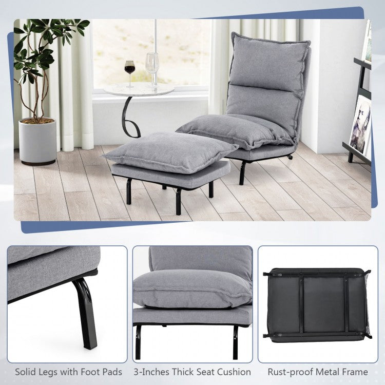 Gray Elegance Armless Lounge