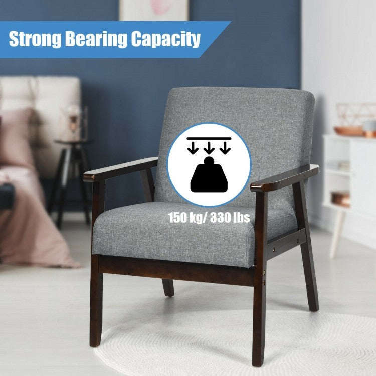 Gray Harmony Retro Armchair