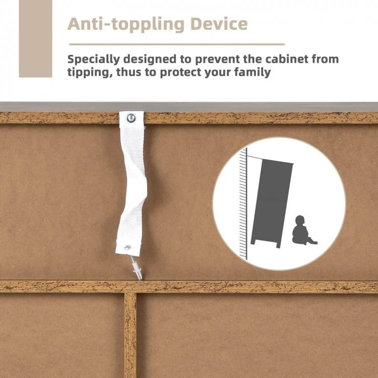 Wine Organizer - Rustic Brown