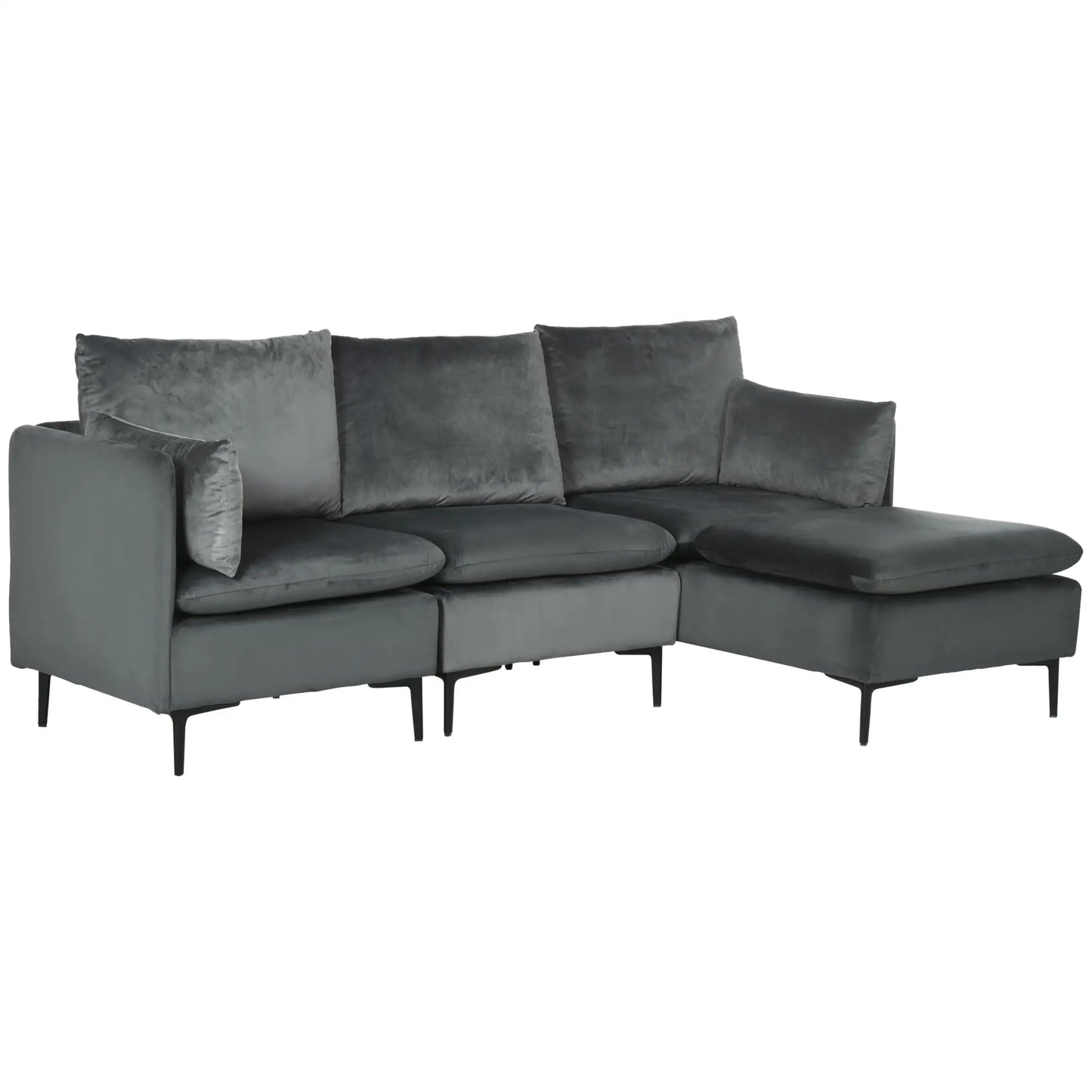 Lounge Convertible Sectional - Grey