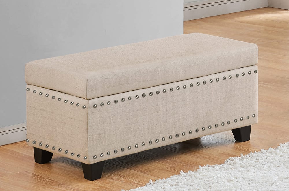 Storage Bench (Beige Linen)
