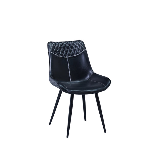 Black PU Seat With Black Legs (2 per box)