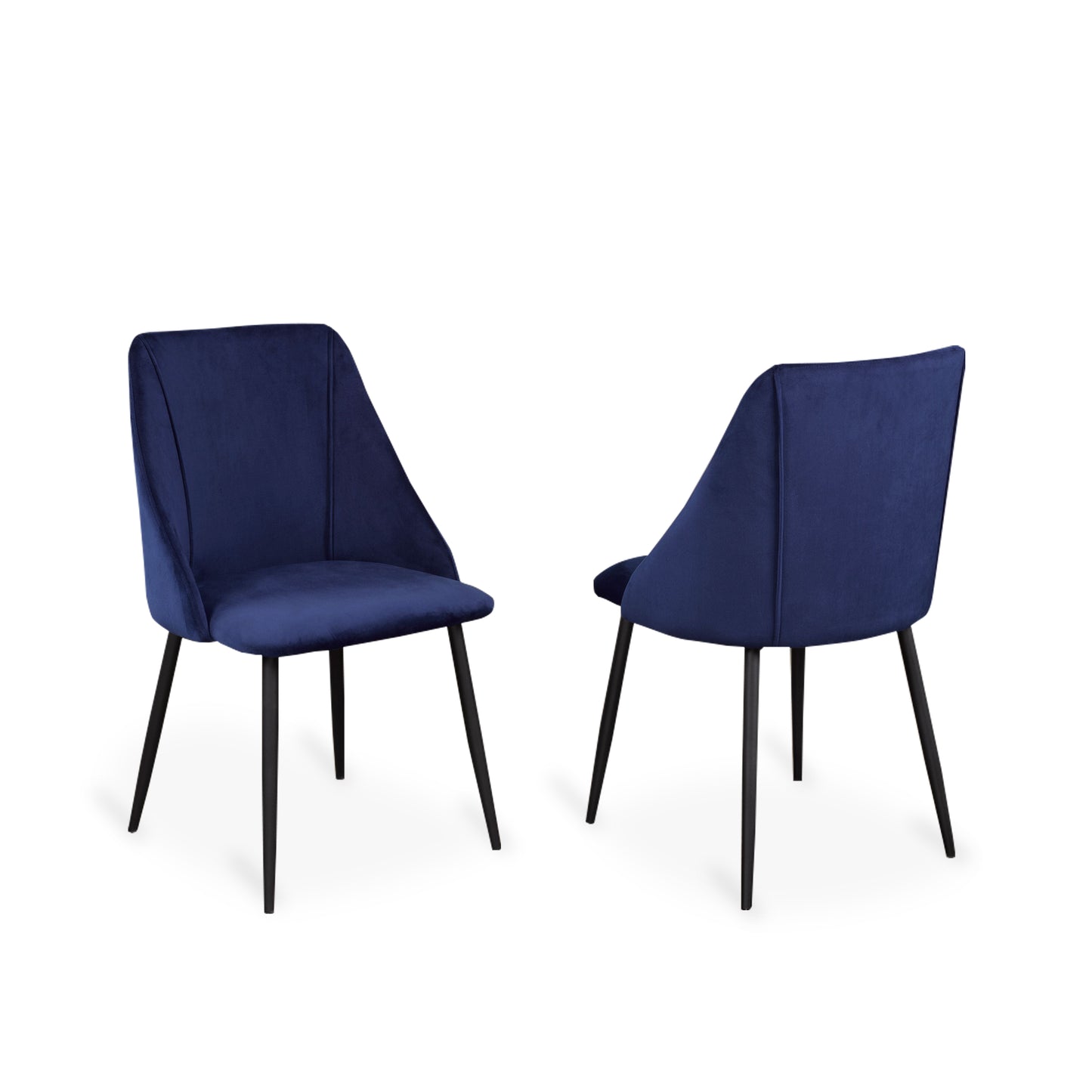 Blue Velvet Chairs (2 Chairs)