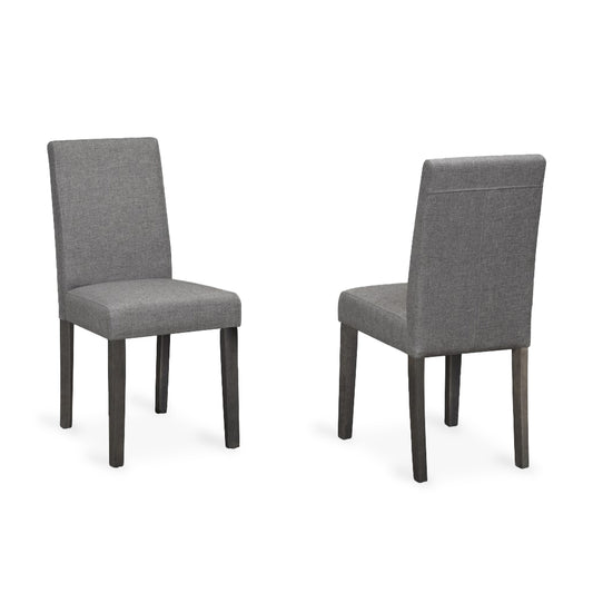 Grey Linen Chairs (2 Chairs)