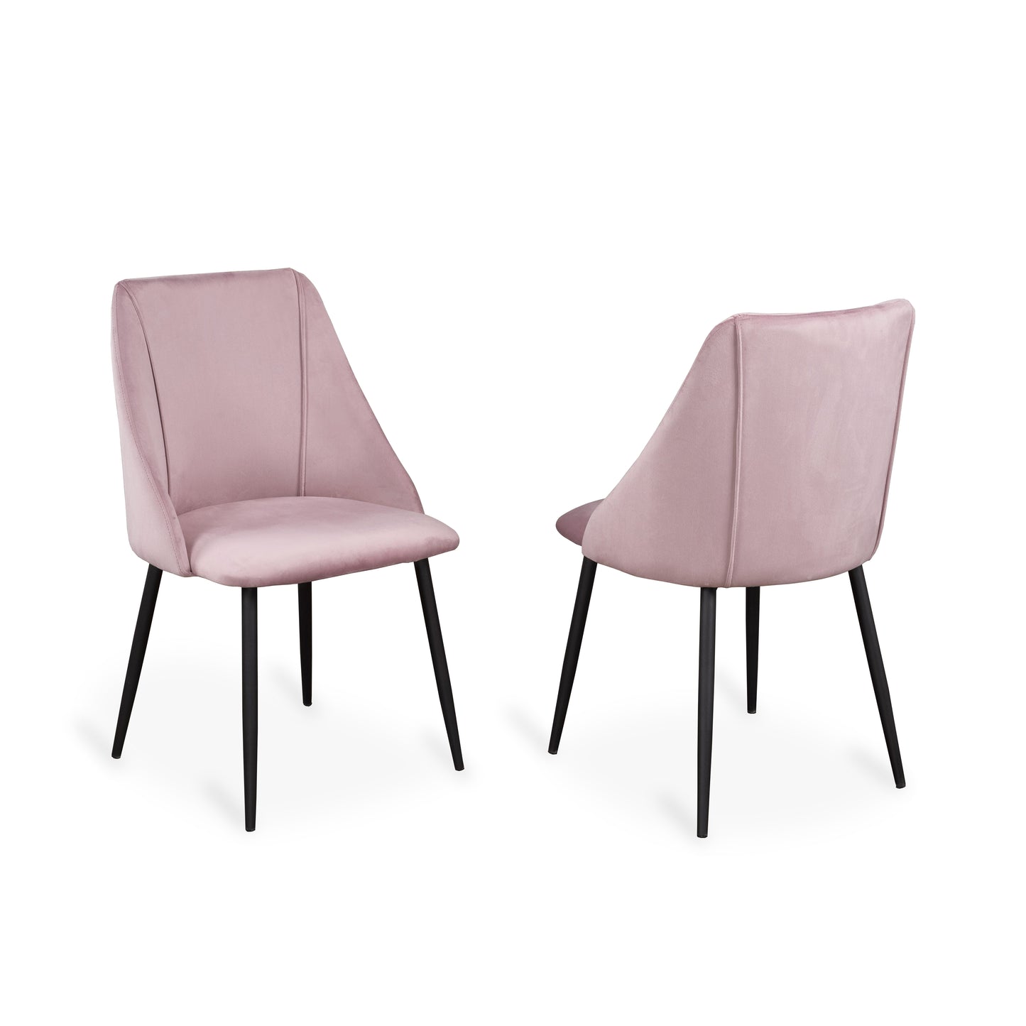 Pink Velvet Chairs (2 Chairs)